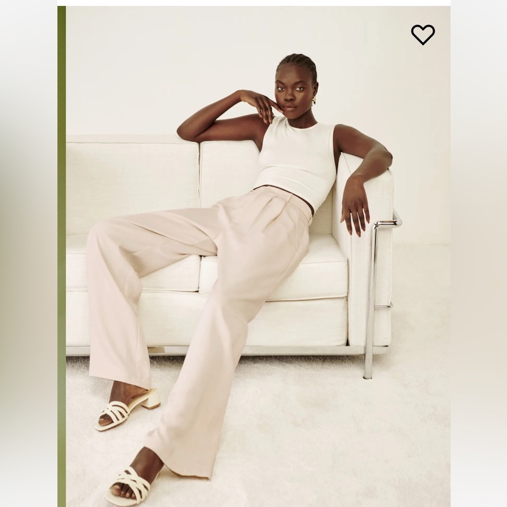 NWT Reformation Mason Pant - Oyster